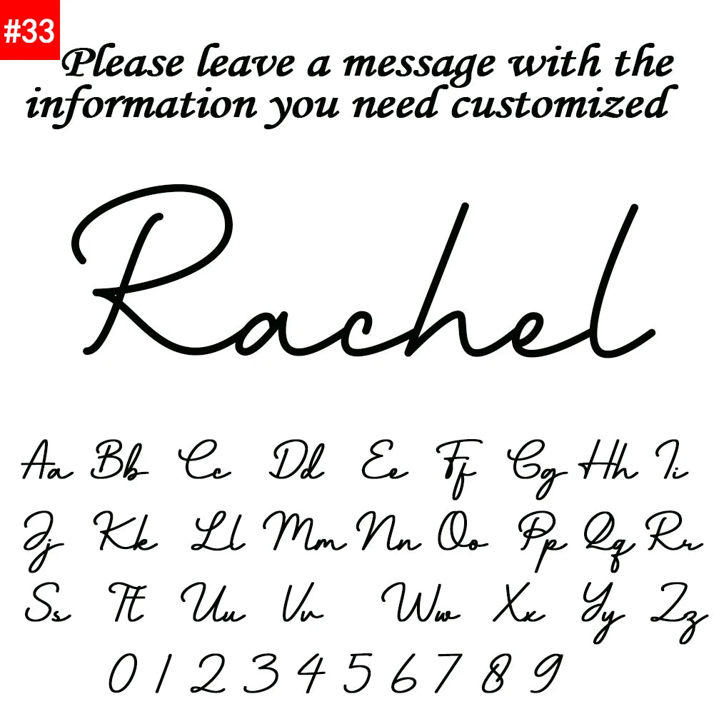 Customized Name Letter Necklace