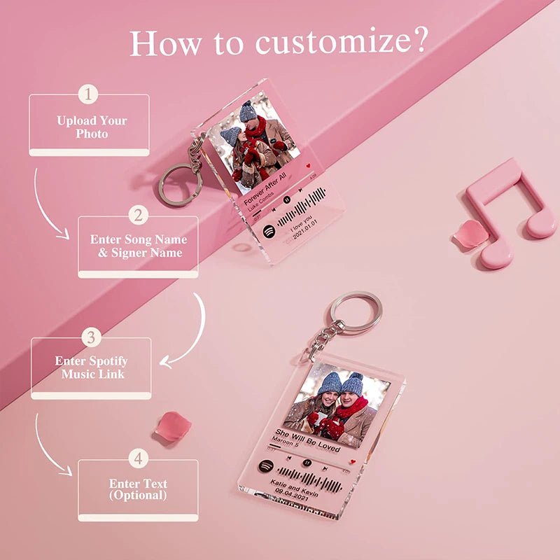 Personalized Keychain Acrylic