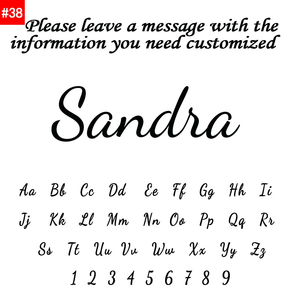 Customized Name Letter Necklace
